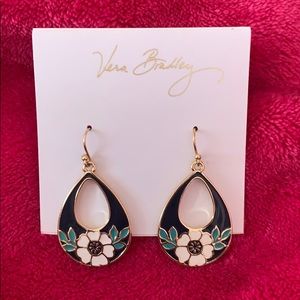 Gold Vera Bradley earrings for sensitive ears